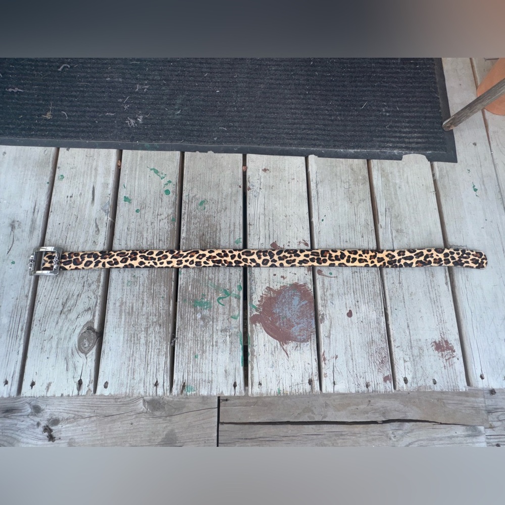 Chrome Hearts Leopard/Cheetah Print Belt